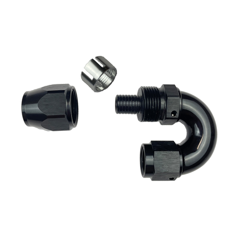 One Piece 180° Lightweight Hose Ends